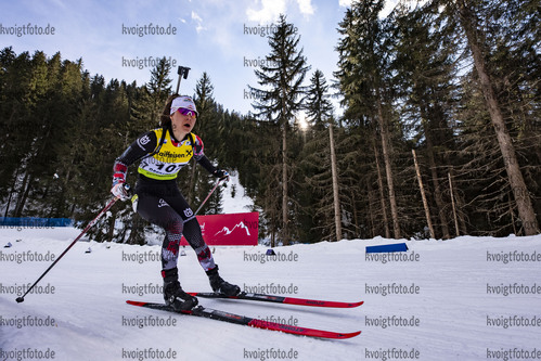 10.03.2020, xkvx, Biathlon IBU Cup Obertilliach, Einzel Damen, v.l. Kristina Oberthaler (Austria)  / 
