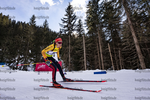 10.03.2020, xkvx, Biathlon IBU Cup Obertilliach, Einzel Damen, v.l. Mareike Braun (Germany)  / 
