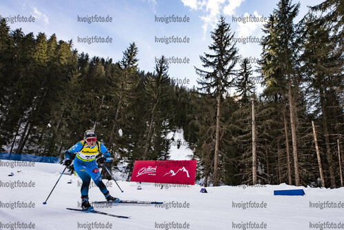10.03.2020, xkvx, Biathlon IBU Cup Obertilliach, Einzel Damen, v.l. Sophie Chauveau (France)  / 