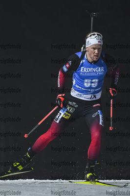 11.03.2020, xsoex, Biathlon IBU Weltcup NoveMesto na Morave, Sprint Herren, v.l.  in Aktion / in action competes