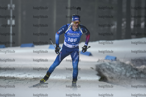 11.03.2020, xsoex, Biathlon IBU Weltcup NoveMesto na Morave, Sprint Herren, v.l. Niklas Hartweg (Switzerland) in Aktion / in action competes