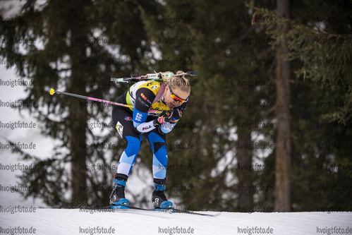 12.03.2020, xkvx, Biathlon IBU Cup Obertilliach, Sprint Damen, v.l. Grete Gaim (Estonia)  / 