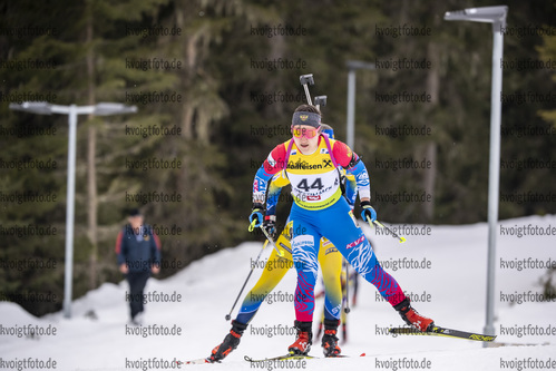 12.03.2020, xkvx, Biathlon IBU Cup Obertilliach, Sprint Damen, v.l. Elizaveta Kaplina (Russia)  / 