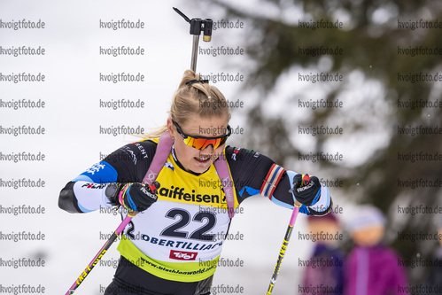 12.03.2020, xkvx, Biathlon IBU Cup Obertilliach, Sprint Damen, v.l. Grete Gaim (Estonia)  / 