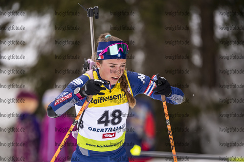 12.03.2020, xkvx, Biathlon IBU Cup Obertilliach, Sprint Damen, v.l. Beatrice Trabucchi (Italy)  / 