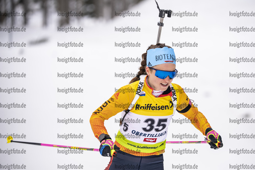 12.03.2020, xkvx, Biathlon IBU Cup Obertilliach, Sprint Damen, v.l. Marion Deigentesch (Germany)  / 