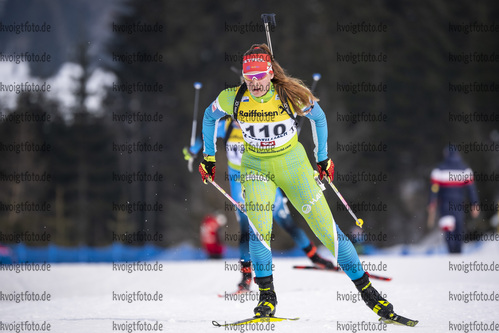 12.03.2020, xkvx, Biathlon IBU Cup Obertilliach, Sprint Damen, v.l. Tais Vozelj (Slovenia)  / 