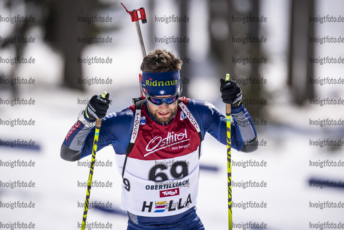 13.03.2020, xkvx, Biathlon IBU Cup Obertilliach, Sprint Herren, v.l. Patrick Braunhofer (Italy)  / 