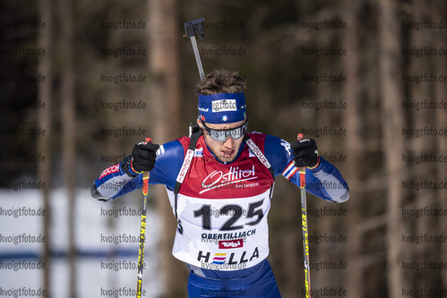 13.03.2020, xkvx, Biathlon IBU Cup Obertilliach, Sprint Herren, v.l. David Zingerle (Italy)  / 