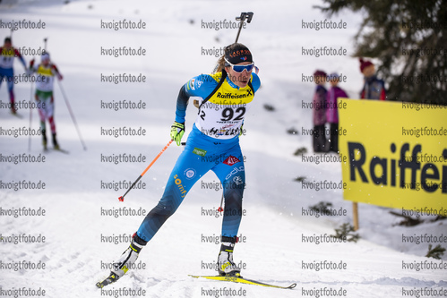 13.03.2020, xkvx, Biathlon IBU Cup Obertilliach, Sprint Damen, v.l. Caroline Colombo (France)  / 