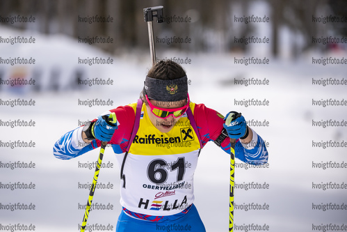 13.03.2020, xkvx, Biathlon IBU Cup Obertilliach, Sprint Damen, v.l. Elizaveta Kaplina (Russia)  / 