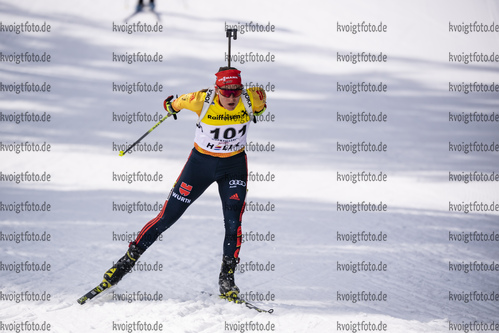 13.03.2020, xkvx, Biathlon IBU Cup Obertilliach, Sprint Damen, v.l. Hanna Kebinger (Germany)  / 