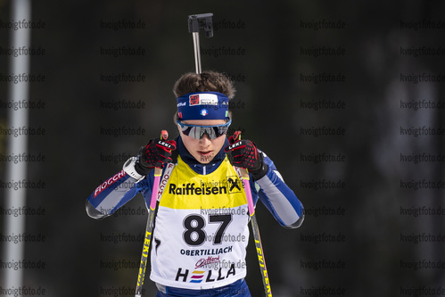 13.03.2020, xkvx, Biathlon IBU Cup Obertilliach, Sprint Damen, v.l. Linda Zingerle (Italy)  / 