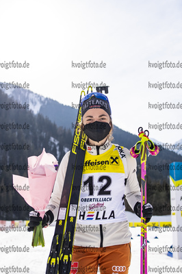 13.03.2020, xkvx, Biathlon IBU Cup Obertilliach, Sprint Damen, v.l. Marion Deigentesch (Germany)  / 
