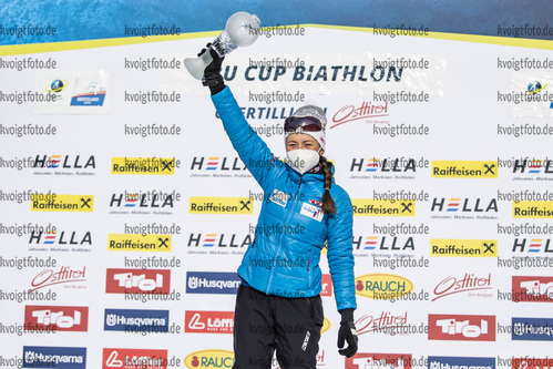 13.03.2020, xkvx, Biathlon IBU Cup Obertilliach, Sprint Damen, v.l. Anastasia Shevchenko (Russia)  / 