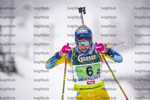 14.03.2020, xkvx, Biathlon IBU Cup Obertilliach, Mixed-Staffel, v.l. Tilda Johansson (Sweden)  / 