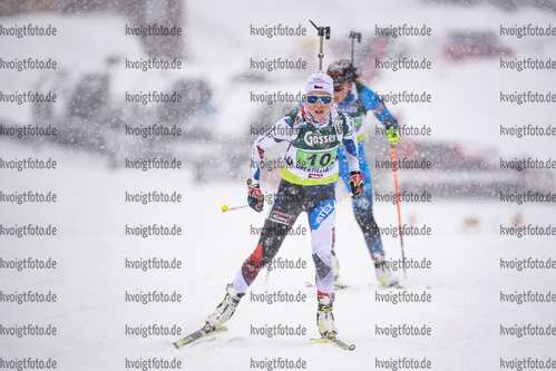 14.03.2020, xkvx, Biathlon IBU Cup Obertilliach, Mixed-Staffel, v.l. Tereza Vobornikova (Czech Republic)  / 