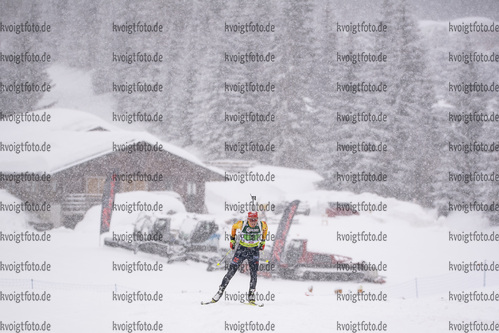 14.03.2020, xkvx, Biathlon IBU Cup Obertilliach, Mixed-Staffel, v.l. Hanna Kebinger (Germany)  / 