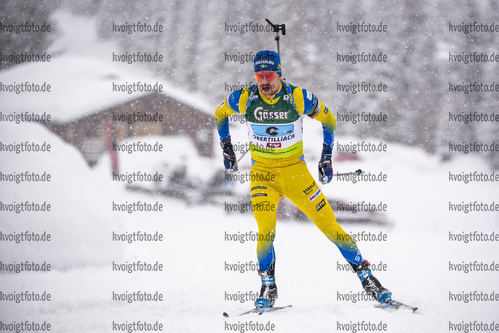 14.03.2020, xkvx, Biathlon IBU Cup Obertilliach, Mixed-Staffel, v.l. Oskar Brandt (Sweden)  / 