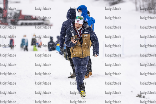 14.03.2020, xkvx, Biathlon IBU Cup Obertilliach, Single-Mixed-Staffel, v.l. Sverre Olsbu Roeiseland (Norway)  / 