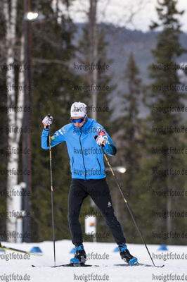 18.03.2021, xkvx, Biathlon IBU World Cup Oestersund, Training Damen und Herren, v.l. Eric Perrot (France) in aktion / in action competes