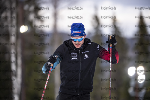 18.03.2021, xkvx, Biathlon IBU World Cup Oestersund, Training Damen und Herren, v.l. Niklas Hartweg (Switzerland) in aktion / in action competes