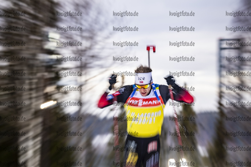 18.03.2021, xkvx, Biathlon IBU World Cup Oestersund, Training Damen und Herren, v.l. Sturla Holm Laegreid (Norway) in aktion / in action competes