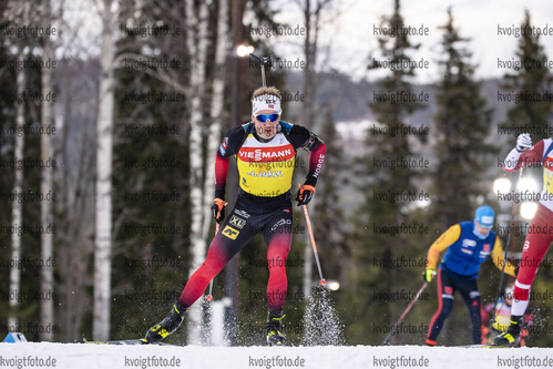 18.03.2021, xkvx, Biathlon IBU World Cup Oestersund, Training Damen und Herren, v.l. Johannes Dale (Norway) in aktion / in action competes
