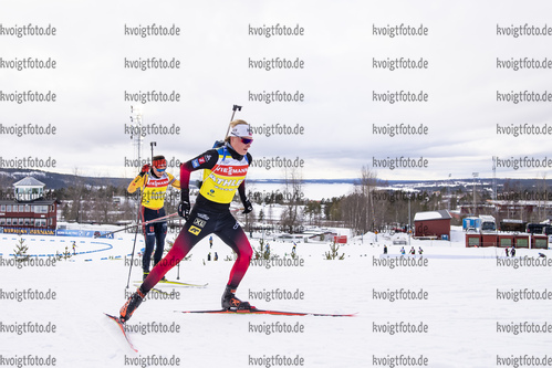 18.03.2021, xkvx, Biathlon IBU World Cup Oestersund, Training Damen und Herren, v.l. Aleksander Fjeld Andersen (Norway) in aktion / in action competes