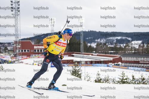 18.03.2021, xkvx, Biathlon IBU World Cup Oestersund, Training Damen und Herren, v.l. Erik Lesser (Germany) in aktion / in action competes
