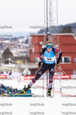 19.03.2021, xkvx, Biathlon IBU World Cup Oestersund, Sprint Damen, v.l. Lisa Theresa Hauser (Austria) in aktion / in action competes
