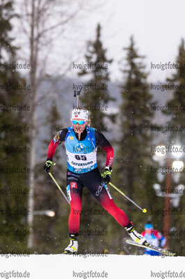19.03.2021, xkvx, Biathlon IBU World Cup Oestersund, Sprint Damen, v.l. Karoline Erdal (Norway) in aktion / in action competes