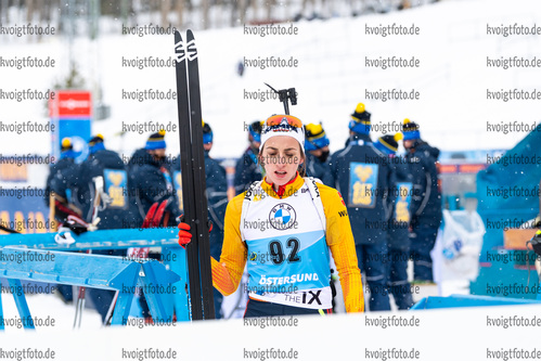 19.03.2021, xkvx, Biathlon IBU World Cup Oestersund, Sprint Damen, v.l. Vanessa Voigt (Germany) nach dem Wettkampf / after the competition