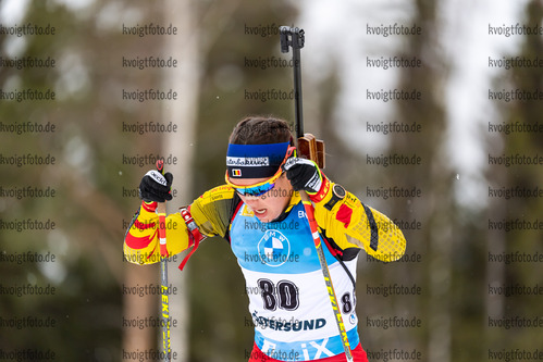 19.03.2021, xkvx, Biathlon IBU World Cup Oestersund, Sprint Damen, v.l. Lotte Lie (Belgium) in aktion / in action competes