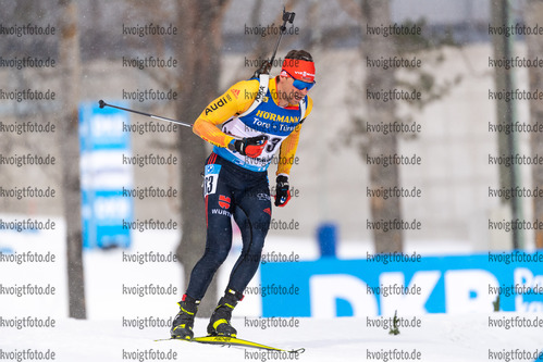 19.03.2021, xkvx, Biathlon IBU World Cup Oestersund, Sprint Herren, v.l. Philipp Nawrath (Germany) in aktion / in action competes