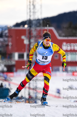 20.03.2021, xkvx, Biathlon IBU World Cup Oestersund, Verfolgung Herren, v.l. Thierry Langer (Belgium) in aktion / in action competes