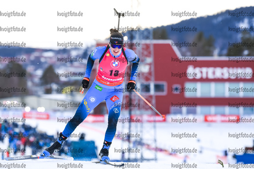 21.03.2021, xkvx, Biathlon IBU World Cup Oestersund, Massenstart Damen, v.l. Julia Simon (France) in aktion / in action competes