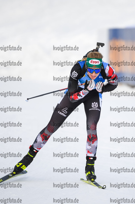 21.03.2021, xkvx, Biathlon IBU World Cup Oestersund, Massenstart Damen, v.l. Lisa Theresa Hauser (Austria) in aktion / in action competes