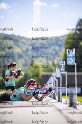02.06.2021, xkvx, Biathlon Training Ruhpolding, v.l. Denise Herrmann (Germany) in aktion am Schiessstand at the shooting range