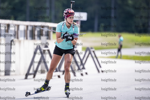 02.06.2021, xkvx, Biathlon Training Ruhpolding, v.l. Denise Herrmann (Germany) in aktion in action competes