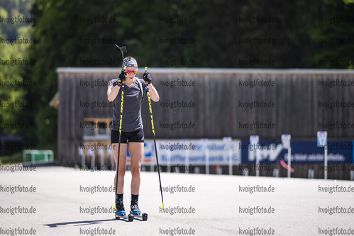 02.06.2021, xkvx, Biathlon Training Ruhpolding, v.l. Vanessa Voigt (Germany) in aktion in action competes