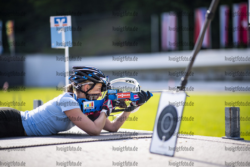 04.06.2021, xkvx, Biathlon Training Ruhpolding, v.l. Vanessa Hinz (Germany) in aktion am Schiessstand at the shooting range