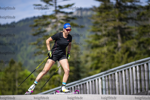 04.06.2021, xkvx, Biathlon Training Ruhpolding, v.l. Franziska Preuss (Germany) in aktion in action competes
