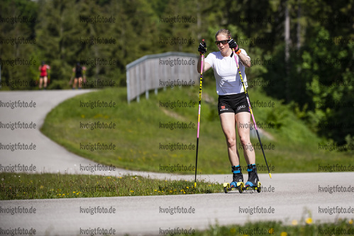 04.06.2021, xkvx, Biathlon Training Ruhpolding, v.l. Franziska Hildebrand (Germany) in aktion in action competes