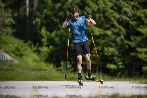 04.06.2021, xkvx, Biathlon Training Ruhpolding, v.l. Simon Gross (Germany) in aktion in action competes