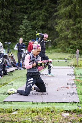 01.07.2021, xkvx, Biathlon Training SeiserAlm, v.l. Karolin Horchler (Germany)  