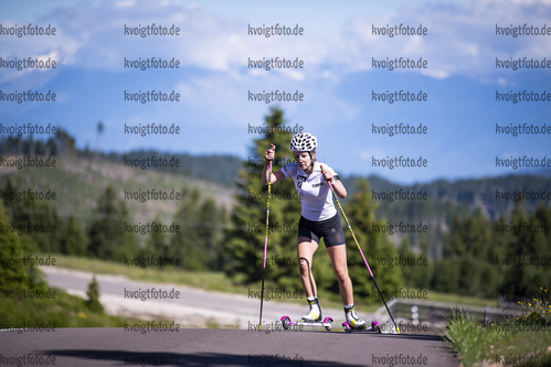 02.07.2021, xkvx, Biathlon Training Lavaze, v.l. Emilie Aagheim Kalkenberg (Norway)  