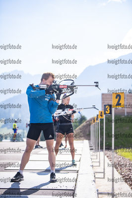 03.07.2021, xkvx, Biathlon Training Lavaze, v.l. Johannes Dale (Norway)  