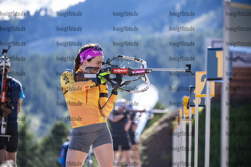 09.07.2021, xkvx, Biathlon Training Lavaze, v.l. Marion Wiesensarter (Germany)  