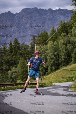 13.07.2021, xkvx, Biathlon Training Bormio, v.l. Benedikt Doll (Germany)  